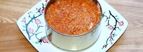 салат мимоза с тунцом и йогуртом. Шаг 11