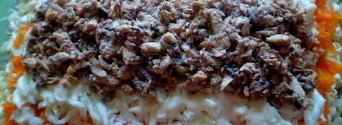 салат-рулет мимоза. Шаг 9