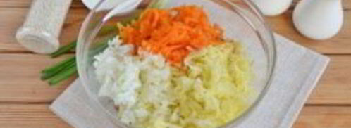 салатные шарики мимоза. Шаг 4