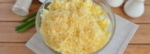 салатные шарики мимоза. Шаг 5