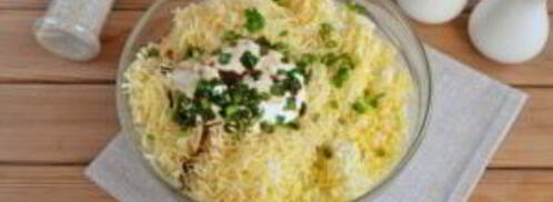 салатные шарики мимоза. Шаг 6