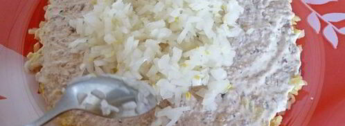 слоеный салат мимоза. Шаг 11