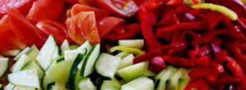 салат на зиму с огурцами и помидорами. Шаг 3