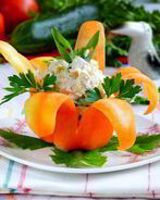 Салат Нежность в чашечке-цветке