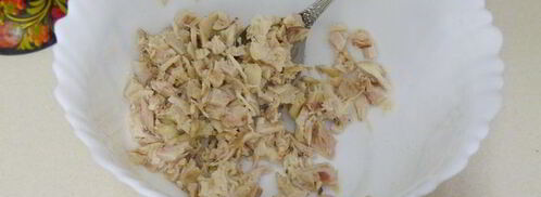 салат нежность в чашечке-цветке. Шаг 5