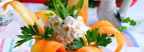 салат нежность в чашечке-цветке. Шаг 11