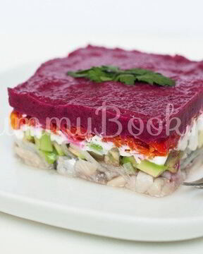 Диетическая Селедка под шубой без майонеза и картошки