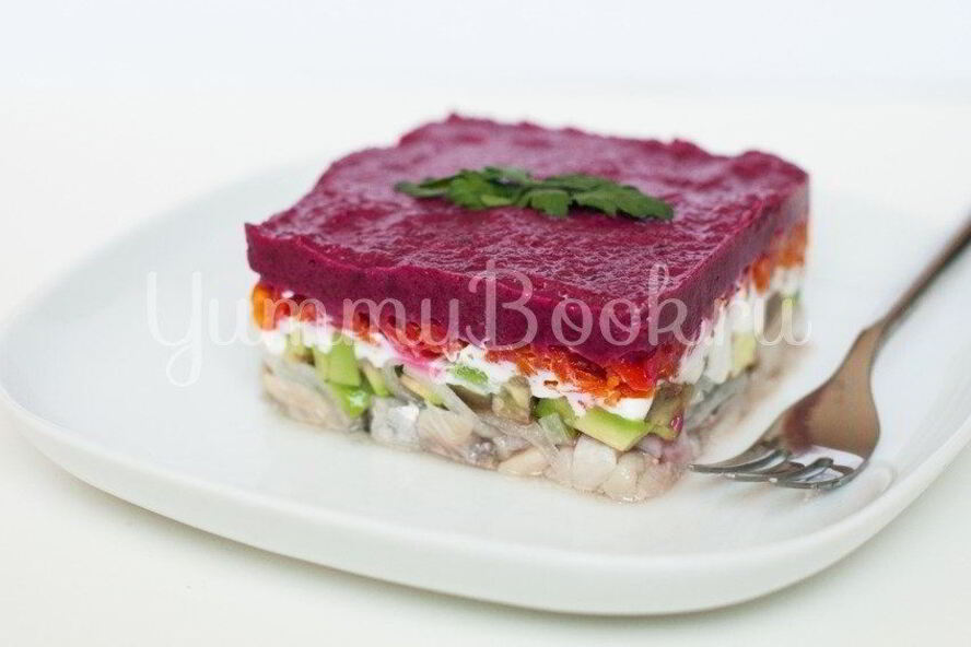 Рецепт диетической селедки под шубой без майонеза и картошки