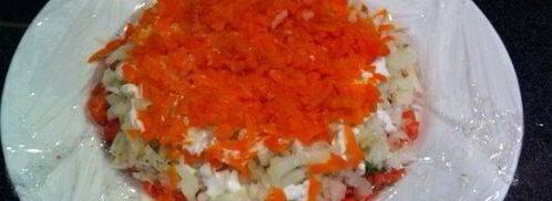 красная рыба под шубой. Шаг 3