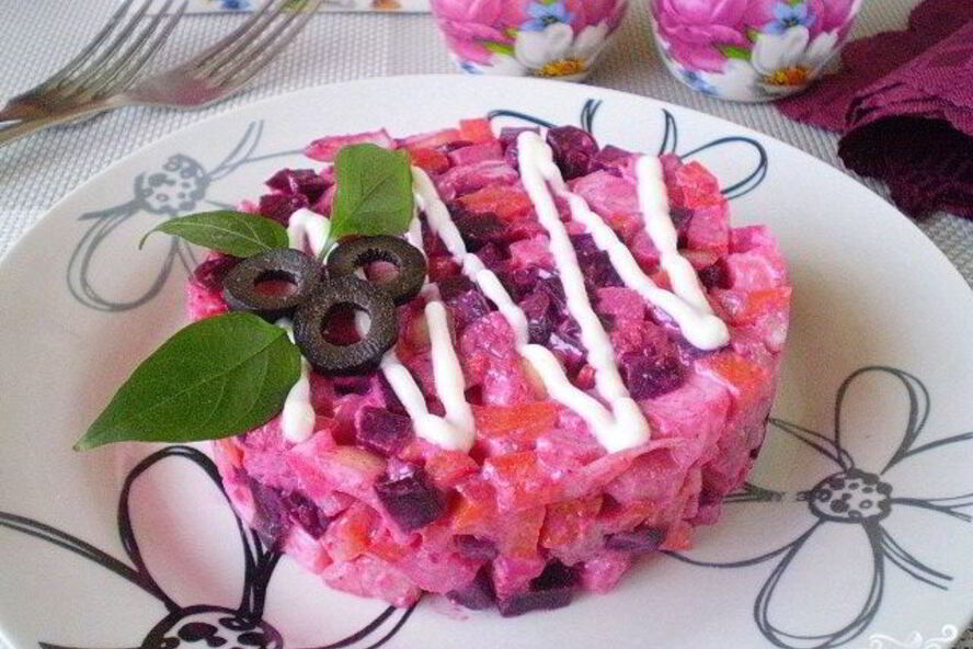 Рецепт ленивой селедки под шубой