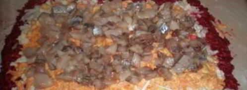 постный рулет из сельди под шубой. Шаг 10