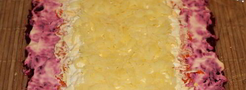 рулет из сельди под шубой. Шаг 8