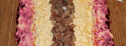 рулет из сельди под шубой. Шаг 9