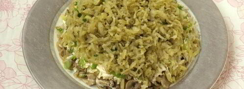 салат грибы под шубой. Шаг 9