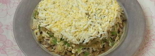 салат грибы под шубой. Шаг 10