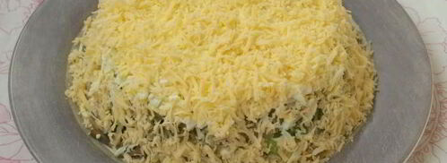 салат грибы под шубой. Шаг 11