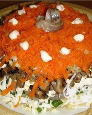 Салат Селедка под лисьей шубой