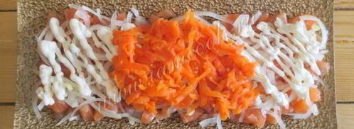 салат семга под шубой. Шаг 9