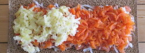 салат семга под шубой. Шаг 10