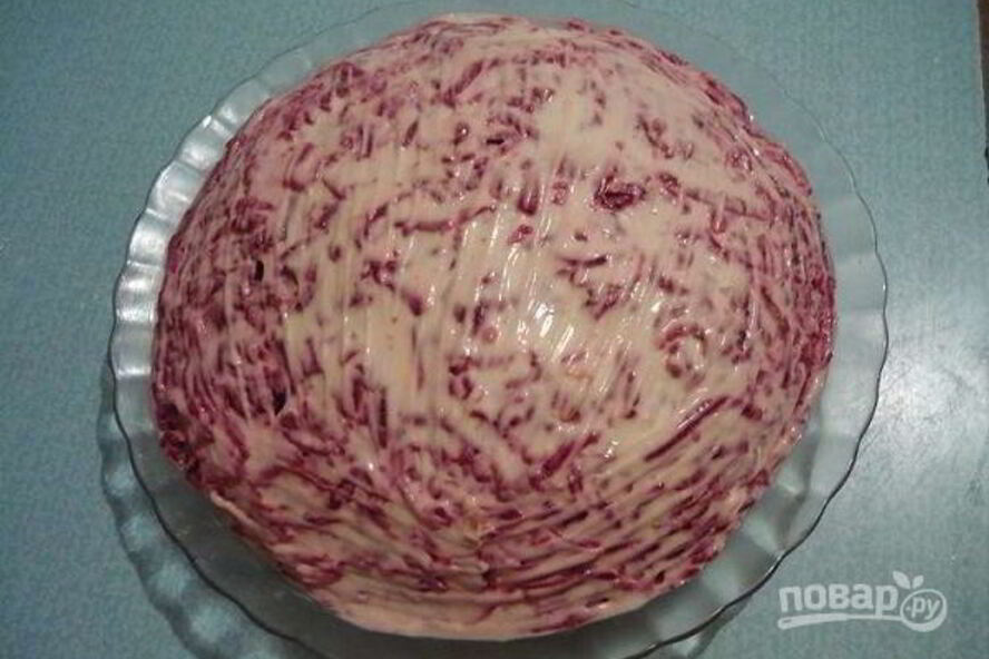 Рецепт сельди под шубой с яблоком