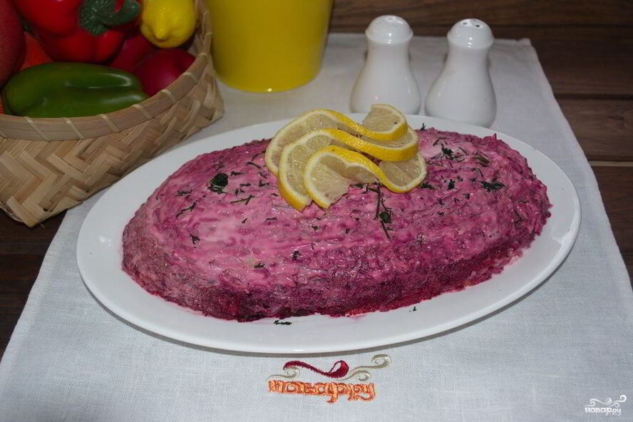 Рецепт селедки под шубой без яблок и яиц