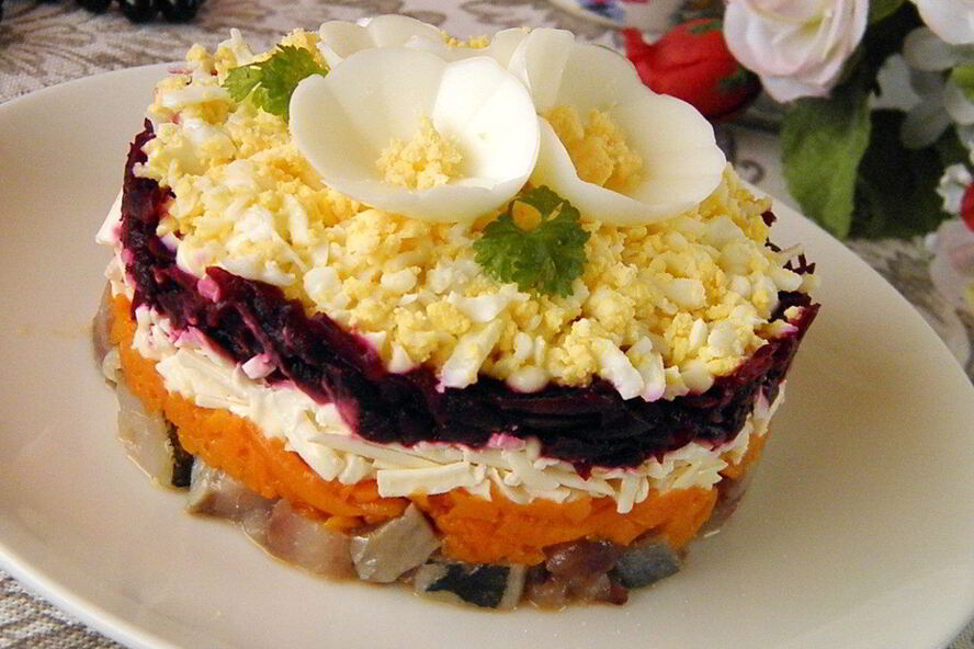 Рецепт селедки под шубой по-новому