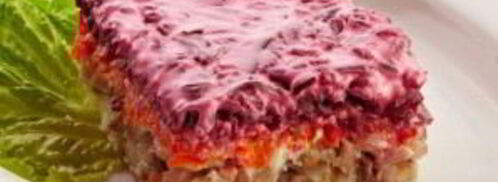 селедка под шубой праздничная. Шаг 5