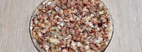 селедка под шубой с грибами. Шаг 3