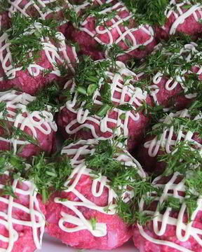 Селедка под шубой шариками