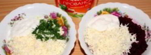 селедка под шубой в батоне. Шаг 4