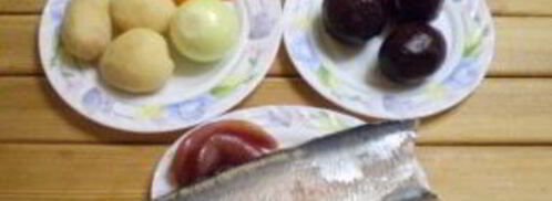 селедка под шубой в виде рулета. Шаг 3