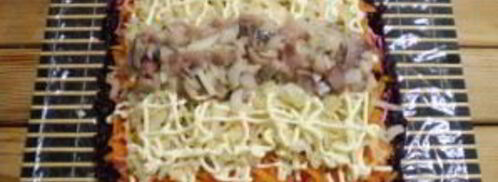 селедка под шубой в виде рулета. Шаг 8