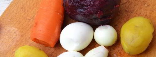 селедка под шубой в желе. Шаг 4