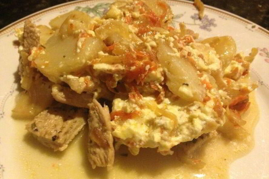 Рецепт свинины под шубой в духовке