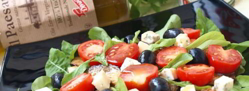 салат с баклажанами, рукколой и сыром. Шаг 5