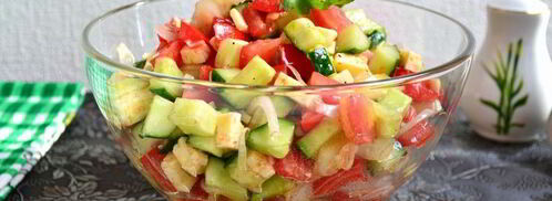 салат с брынзой и помидорами. Шаг 5