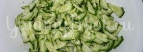 салат с кальмарами волшебная сказка. Шаг 6