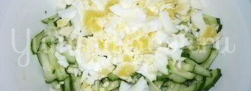 салат с кальмарами волшебная сказка. Шаг 7