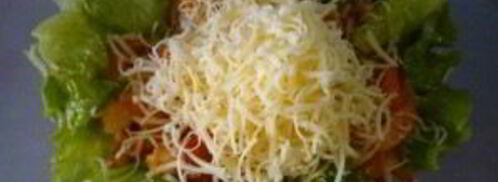 салат с креветками и помидорами черри. Шаг 9