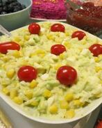 Салат с креветками