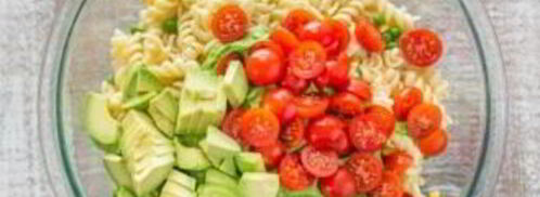 салат с макаронами и авокадо. Шаг 4