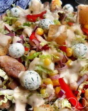 Салат с сыром фетакса