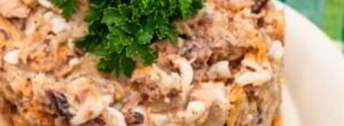 салат с тунцом и сухариками. Шаг 10