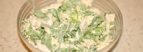 роллы из лаваша цезарь. Шаг 3