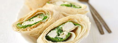 роллы из лаваша цезарь. Шаг 5