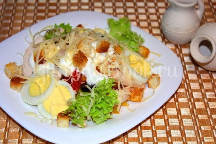 Рецепт салата нового цезарь