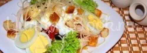 салат новый цезарь. Шаг 8