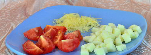 салат цезарь с фетой. Шаг 3