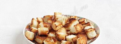 салат цезарь с копченой курицей. Шаг 5