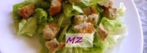 салат цезарь с креветками. Шаг 8